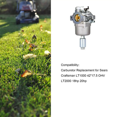 Plug-And-Play Carburetor Replacement Kit For 42-Inch Riding Mower And 17.5 IC OHV Engine Lawn Tractor Tune-Up