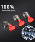 Stainless Steel Worm Gear Hose Clamps Set For Home Brewing And Plumbing 10 To 16 mm Adjustable Beer Line Clamps With Plastic Handle