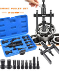 10 Piece Motorcycle Bearing Extractor And Puller Tool Kit For 8 To 25 Mm Bearings with blue case and tools displayed