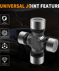 5-460X U Joint Kit For 1310 To 1350 Series Universal Joints, Heavy Duty Replacement Set, Direct Fit OSR Bearing Caps, Plug And Play Dana Spicer