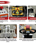 Heavy Duty Electric Vacuum Glass Lifter With Slick Suction Cups For Rock Solid Window Installation And Pro Grade Construction Hauling Jobs That Bring Legit Muscle Without Giving You Any Real Trouble control panel features and remote control for efficient operation.