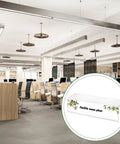 Set Of 10 Clear Cubicle Name Plate Holders For 2.25 Inch Wall Cubicle Signs displayed in a modern office environment