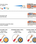 Installation guide for Lever Wire Connectors 10 Pack 1 In 2 Out Inline Splice Quick Connect For Electrical Wire 28 To 14 AWG 0.08 To 2.5 mm2