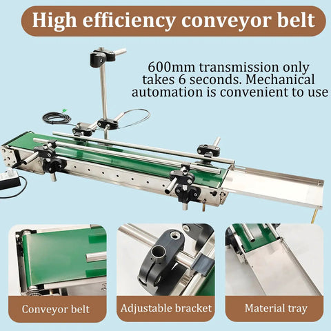 Smooth Operator Mini Electric Conveyor Belt System Plug And Play Desktop Transporter Featuring Auto Sensors And Reliable Carry Tray For Quick Assembly Line Tasks
