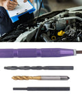Pro Grade 54Pc Metric Thread Repair Kit with 304 stainless steel inserts, tools for auto maintenance, including wire inserts and taps.