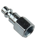 Push Button Safety One Quarter Inch Air Hose Fittings Quick Connect Couplers Steel With Zinc Plating Set Of 5 Industrial Grade