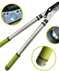 Beefy Telescopic Loppers For Thick Branches With Anvil Cutter, Durable SK5 Steel, heavy duty, featuring long handles and adjustable tension