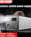 Rugged Portable Power Station With 200W Output For Trail Camping And Emergency Prep with multiple USB ports and compact design.