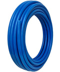 Three Quarters Inch Blue PEX A Flexible Water Tubing For Plumbing, Easy Install And Longer Runs With Fewer Fittings, Coiled Display