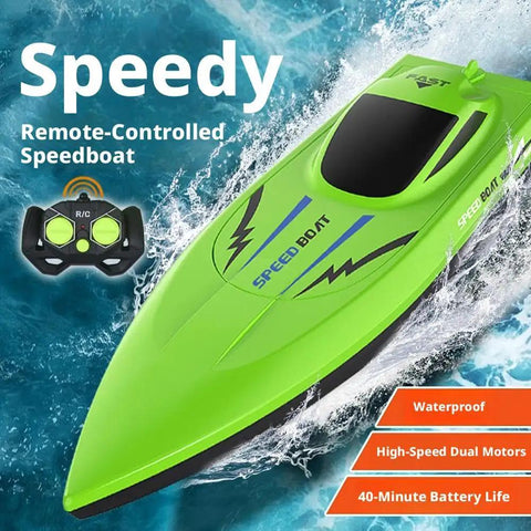 Ultra Fast Dual Motor RC Boat With 2.4GHz Remote For Lakes Pools And Ponds, Electric Racing Watercraft Delivers Sick Speed And Fun