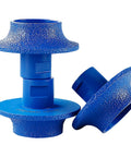Kickass 3 Inch Diamond Profile Wheel Vacuum Brazed Segmented Edge Grinding Disc 5/8 11 Arbor Fits Angle Grinders Wet Dry Cutting Marble Granite Quartz Tile Top Shelf Durability And Slick Performance in blue.