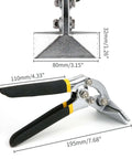 Sheet Metal Seamer Pliers With Non Slip Grip, Built Tough With 45 Steel Hand Clamp For Bending And Flattening Metal, 80x32mm Jaw