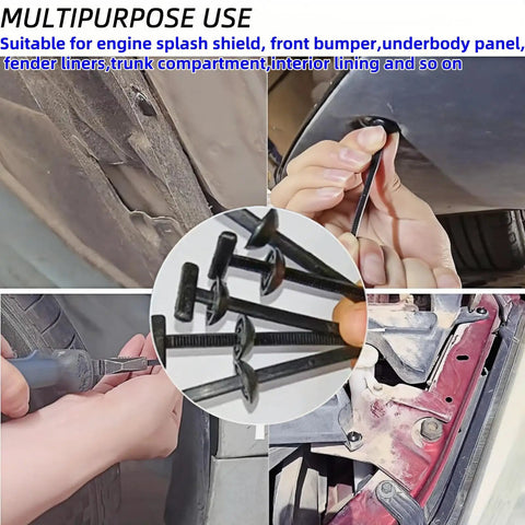 Heavy Duty Universal Nylon Cable Ties With Pin And Button Lock used for car repair, fender lining, engine guard