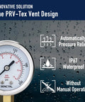200 Psi Pressure Gauge With 2 Inch Dial, 1/4 NPT Lower Mount, Built To Last Waterproof Stainless Steel Case, IP67 Certified