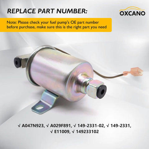 12V Electric Fuel Pump For Onan Cummins Emerald Plus Genset RV Generator Replacement Part on white background