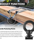 4 Piece Car Tie Down Anchors For T Slot Roof Rack M8 Stainless Steel Bolts With Retaining Rings securing wood cargo