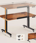 Top Tier Electric Standing Desk With Smooth Height Adjustments And Full 180 Degree Tilting Surface For Sketching Or Computer Sessions Built With Reliable Rolling Casters For Instant Relocation Upgrade Your Grind With This Straight Up Desk Game Changer, featuring height range 28.3-47.2 inches.