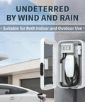Tough As Nails Wall Mount Charging Station Box Lockable Weatherproof Cord Keeper Indoors And Outdoors Super Handy Cable Organizer with clear window.