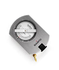 PM-5 Clinometer Pro Grade Inclination Tool For Heights And Slopes 360 Degree Reading Degrees And Percent Slopes Aluminum Body Durable Construction Optical Card Reading For Precise Quick Measurements Field Ready, handheld aluminum clinometer