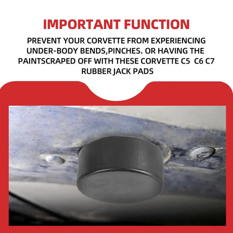 Non Marring Rubber Jack Pads For Corvette Lift Pucks Set Of 4 Heavy Duty Floor Jack Pads