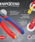 KNIPEX 12-inch Cobra Water Pump Pliers with comfort grip handles and self-locking features detailed view