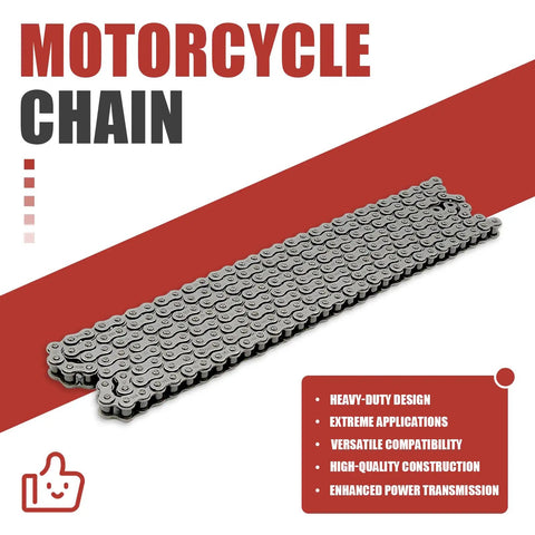 Heavy Duty Size 40 Roller Drive Chain With Master Link, 10 Feet Long And 239 Links, shown with features listed
