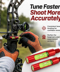 Plug And Play Berger Hole Archery Level Two Pack Slick Aluminum Aligner on bow for tuning and aiming accuracy.