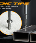 2 Inch Magnetic T30 Torx Bits Set With One Quarter Inch Hex Shank, S2 Steel Screwdriver Bits in action fastening metal sheet