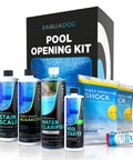 Pool Opening Kit For Inground And Above Ground Pools Kick Off Your Season With This All In One Pool Starter Kit Including Algaecide, Water Clarifier, Shock, Stain And Scale Remover, Test Strips For 15000 To 20000 Gallon Pools