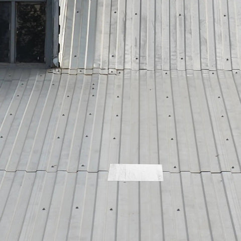 Heavy Duty Waterproof Butyl Tape 10cm By 5m Self Adhesive Aluminum Foil Sealant Tape For Roof Leak Repair installed on metal roof