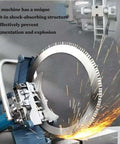 Kickass Heavy Duty Electric Ring Saw With Rolling Pulley Portable Wall Chaser Machine 8800W Motor 3000 RPM 290 MM Max Cut Depth showing shock-absorbing feature.