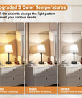 Set Of 2 Cozy Bedside Lamps For Bedrooms With 3 Color Temperatures From 2700K To 5000K USB C And USB A Charging Port And AC Outlet