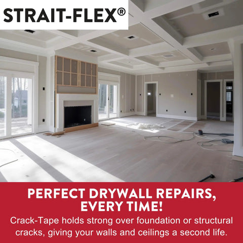 Heavy Duty Crack Repair Tape For Drywall Patching 2 In By 100 Ft Roll Tough As Nails For Corner And Flat Surface Cracks Resists Blisters Tears And Wrinkles Twice As Strong For Long Lasting Repairs