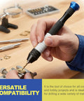 Top Notch Pen Style Pinvice And Micro Drill Bit Set, 26 Pc Hss Handheld Manual Kit for detailed drilling in hobby projects.