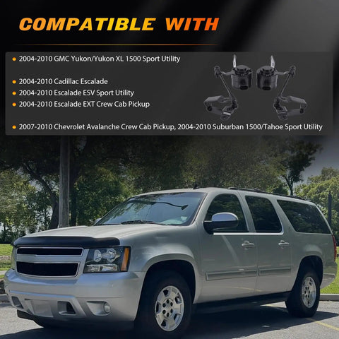 Rock Solid Rear Left and Right Suspension Ride Height Level Sensor 924-488 924-489 compatibility with GM SUVs 2004-2010