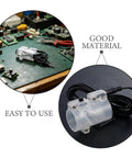 Two Pack Replacement Hand Switch For Glue Dispenser Single Channel Manual Trigger Button For Precise Dispensing Durable Plastic Housing With Metal Contacts Easy On Off Control For Small Batch Glue Applications, clear plastic with cable