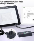 50W LED UV Screen Printing Light With 1 To 99 Minute Timer, FCC safety certified, plug and timer control detail