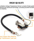 Heavy Duty Plug And Play Battery Current Sensor Ibs Negative Cable Replacement For Ford Focus Escape C Max Transit Connect, featuring 2 pins and copper alloy material.
