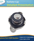 Radiator Cap 108kPa Replacement 21430-1p111 For Nissan Frontier Pathfinder Infiniti Toyota Land Cruiser Xterra Q45 1997 2019