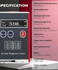 Roughness Tester Meter Profilometer With Data Storage And OLED Display For Boss Level Precision Surface Measurements Ra Rq Rz Rt