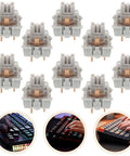 10 Pack Linear Switch Stems For Mechanical Keyboard Mods Featuring Reliable Pom Abs Craftsmanship and Secure Three Leg Mount.