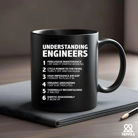 Funny Engineer Gifts Ceramic Mug 11 Oz Black For Engineers Engineering Students Teachers Dads Boyfriends Brothers Husbands From Wife Or Girlfriend The Ultimate Coffee Mug For Work And Class