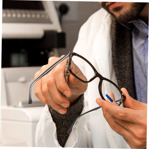 Person using Glasses Arm Replacement Kit 1 Pair Temple Arms For Eyeglasses Handy Comfortable Lightweight Eyewear Accessory Easy Install For Quick Repairs