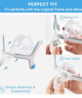 Two Pack Replacement Nasal Cushion For AirFit N20 Medium Compatible With Original AirFit N20 Frame And Elbow assembly view