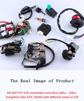 Universal All In One Electric Stator Coil CDI Wiring Harness And Spark Plug Kit for 49cc to 125cc ATVs Go Karts Dirt Bikes