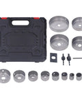 Check Out This Cool 17 Piece Hole Saw Kit With Razor Sharp Incisive Teeth For Super Fast And Stable Cutting In Wood Metal Plastic And Gypsum Board Like A Boss. 17-piece hole saw kit in case, steel cutters and arbor set