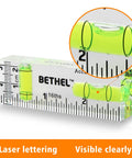 Compact Pocket Bubble Level Mini Spirit Level Acrylic With 90 Degree And 180 Degree Angles 2.95 Inch Portable Tool Imperial And Metric Scales Durable DIY Helper For Quick Horizontal Checks In Tight Spaces, 2.95 in acrylic with metric and imperial scales