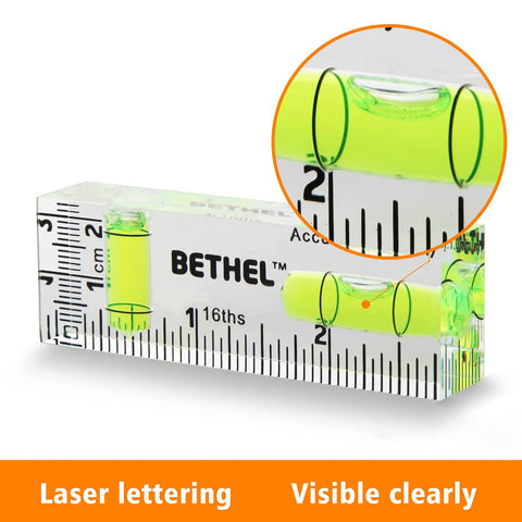 Compact Pocket Bubble Level Mini Spirit Level Acrylic With 90 Degree And 180 Degree Angles 2.95 Inch Portable Tool Imperial And Metric Scales Durable DIY Helper For Quick Horizontal Checks In Tight Spaces, 2.95 in acrylic with metric and imperial scales