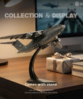 One To One Hundred Scale Y 20 Transport Aircraft Quick Assembly Model Kit Plastic Airplane With Stand on desk display
