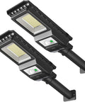 Outdoor Solar Lights 1000 Lumens 156 LED Solar Powered Motion Sensor Flood Lights Waterproof 2 Pack Easy Install